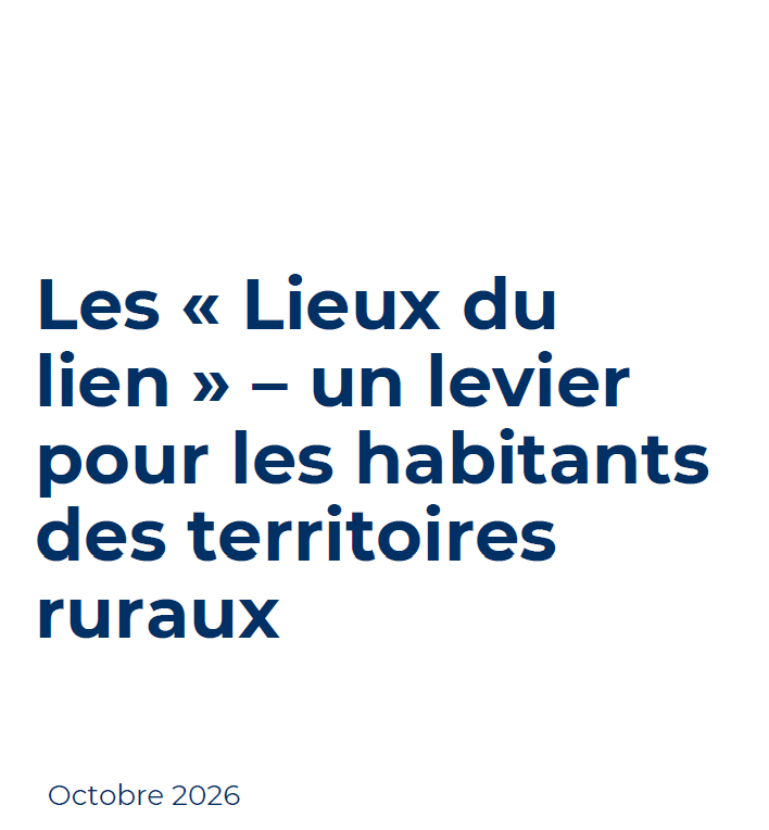 Baromètre sur la fabrique du lien social en ruralités en partenariat avec le CREDOC et l'ANCT