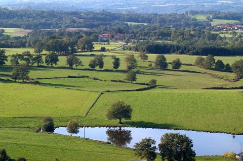 Photo d'un paysage rural