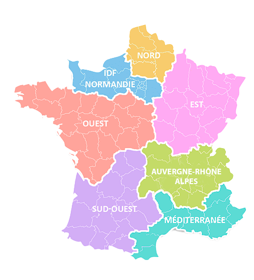 Carte des régions